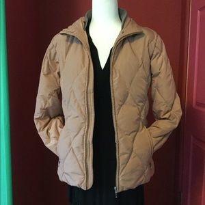 Quilted Puffy Tan Jacket